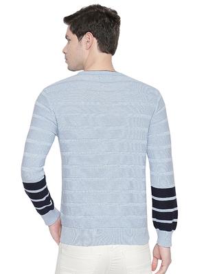 light blue striped pullover - 16713989 - Standard Image - 3