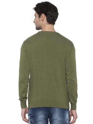 green solid pullover - 16714050 - Standard Image - 3