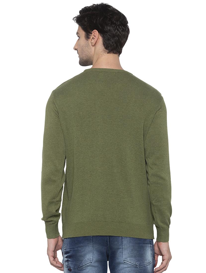 green solid pullover - 16714050 - Zoom Image - 3