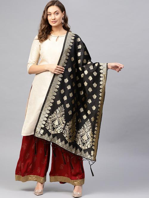 floral banarasi dupatta - 16714128 - Standard Image - 1
