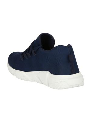 blue fabric lace up sport shoes - 16714345 - Standard Image - 3