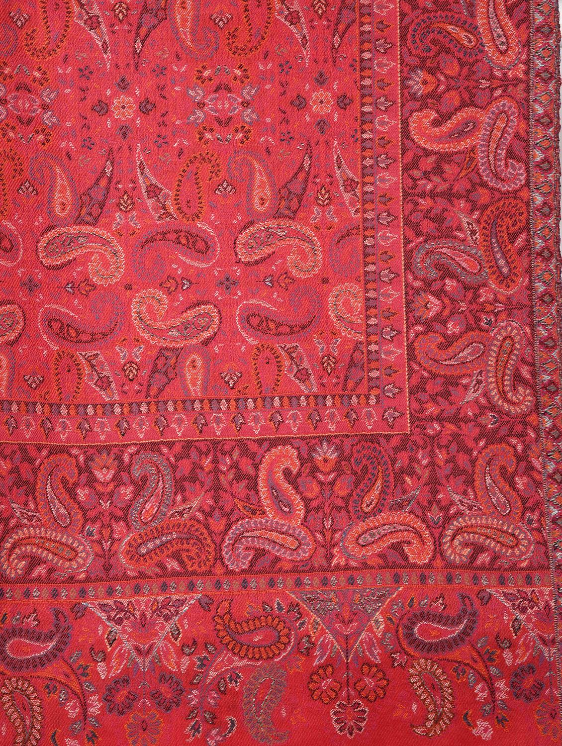 red wool stole - 16715407 - Zoom Image - 3