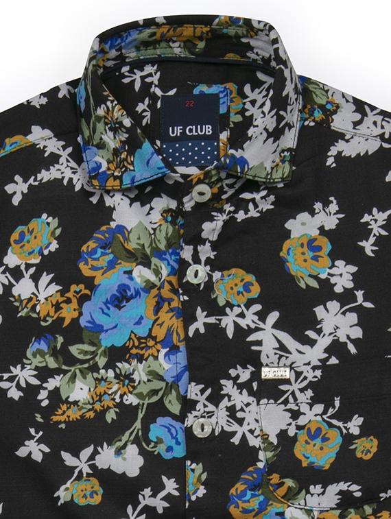 black cotton shirt - 16716252 - Zoom Image - 3