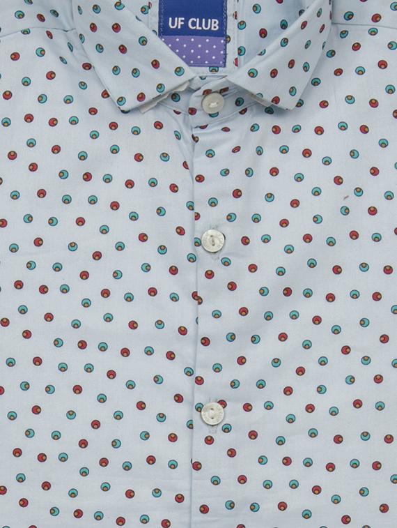 light blue cotton shirt - 16716255 - Zoom Image - 3