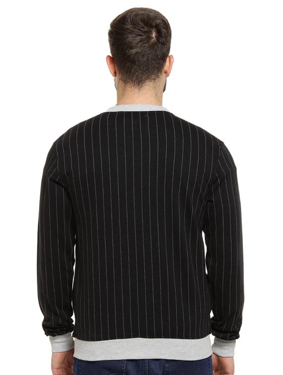 black striped casual jacket - 16716871 - Zoom Image - 3