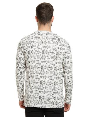 white printed t-shirt - 16716904 - Standard Image - 3