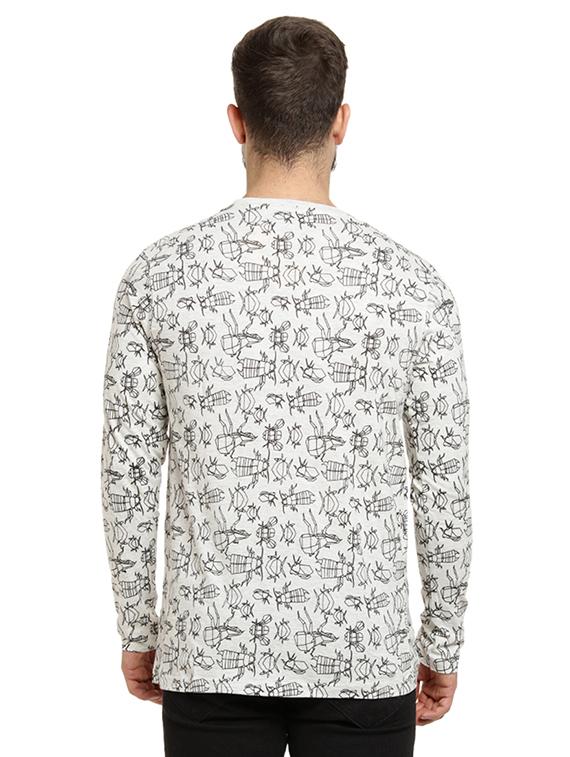 white printed t-shirt - 16716904 - Zoom Image - 3