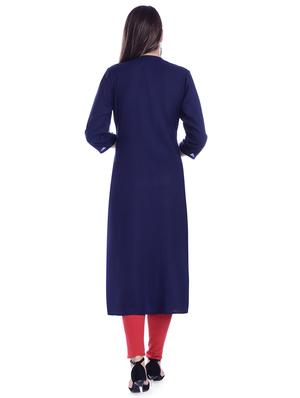 embroidered straight kurta - 16717049 - Standard Image - 3