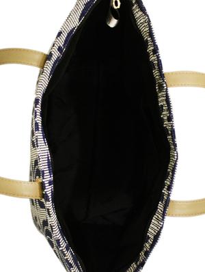 blue canvas handbag - 16717091 - Standard Image - 3