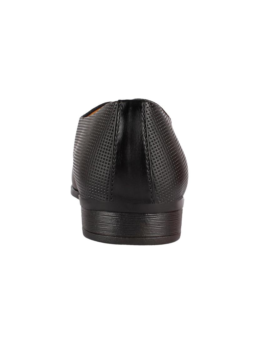 black leatherette lace-up oxfords - 16718295 - Zoom Image - 3