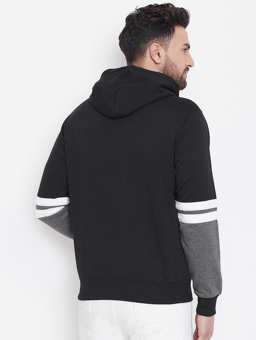 black color block sweatshirt - 16718298 - Zoom Image - 3