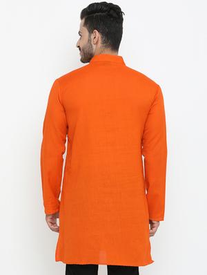 orange solid medium kurta - 16718888 - Standard Image - 3