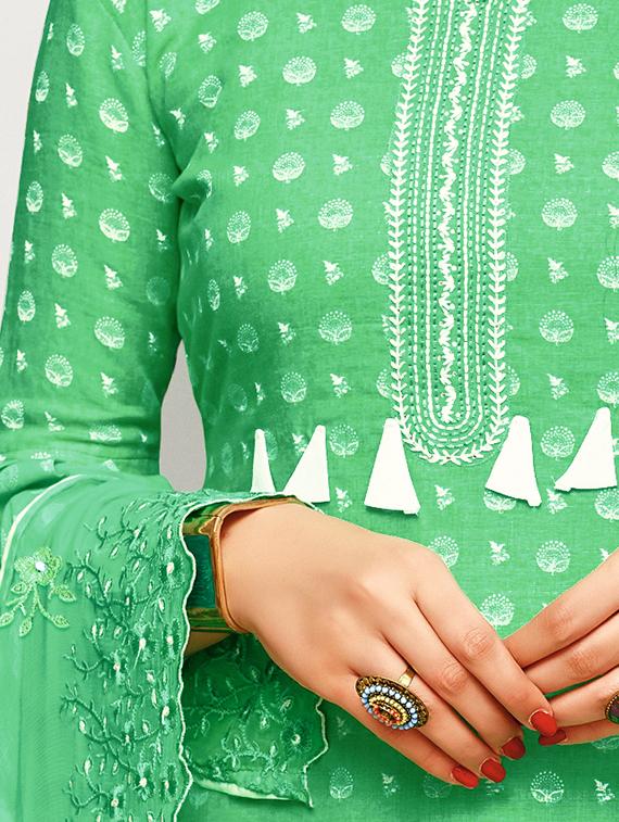 floral printed unstitched suit set - 16719471 - Zoom Image - 3