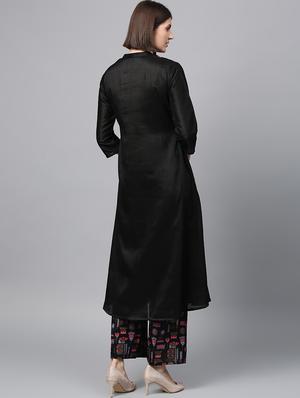 printed a-line kurta - 16719807 - Standard Image - 3