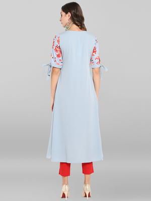 floral a-line kurta - 16719847 - Standard Image - 3