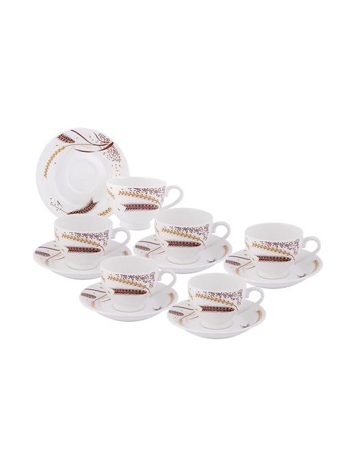 cup saucer set with floral design (set of 12 pcs) - 16720352 - Standard Image - 1