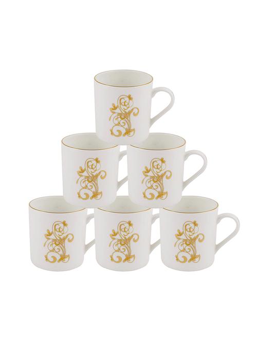 tea cups with real gold design (set of 6) - 16720362 - Standard Image - 1