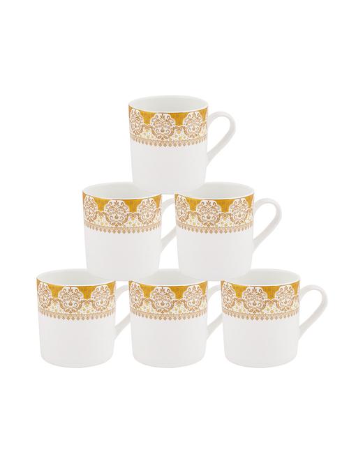 tea cups with oriental border (set of 6) - 16720365 - Standard Image - 1