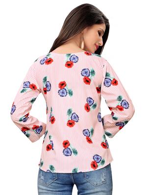 boat neck floral top - 16720413 - Standard Image - 3