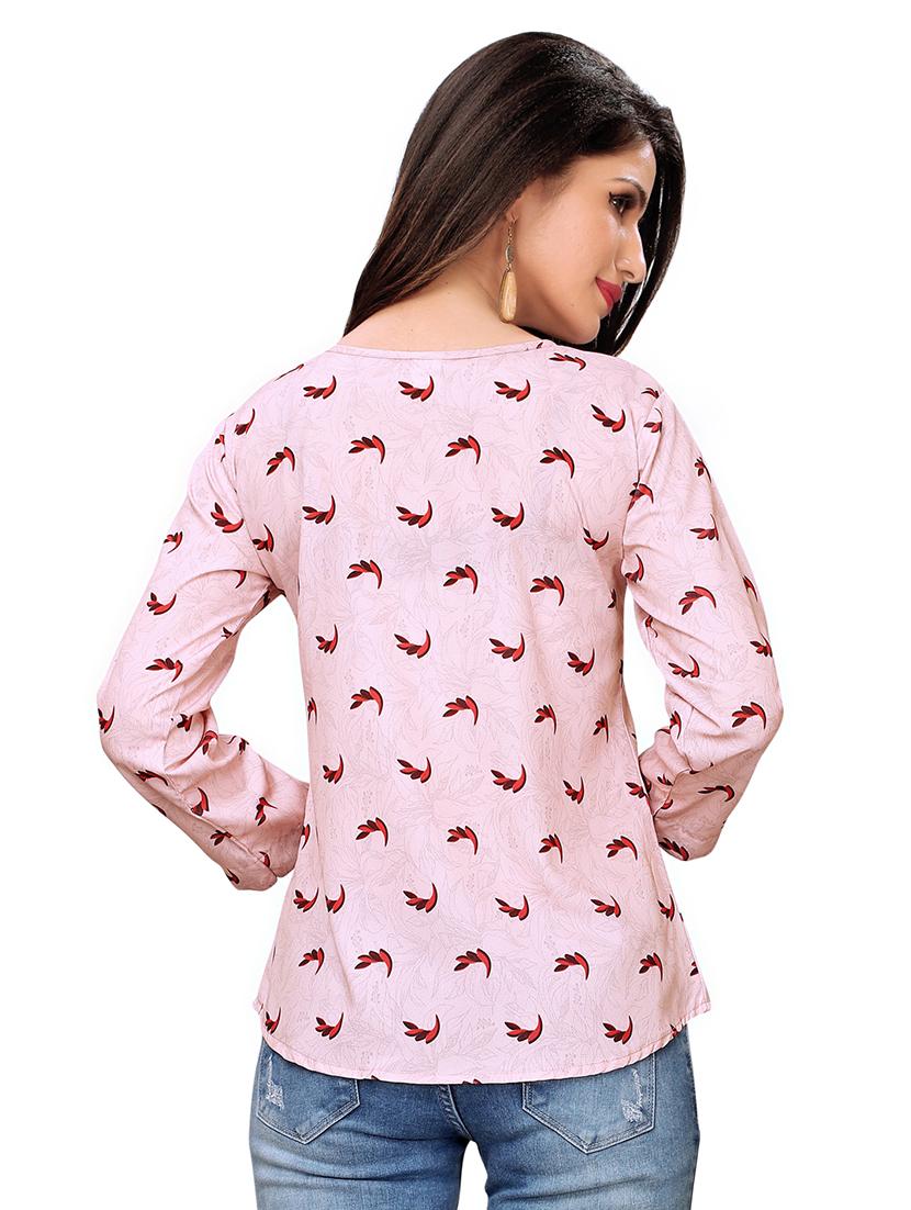 boat neck printed top - 16720414 - Zoom Image - 3