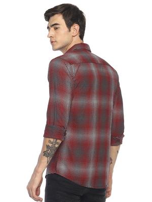 red printed casual shirt - 16721133 - Standard Image - 3