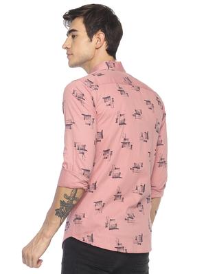 pink printed casual shirt - 16721143 - Standard Image - 3