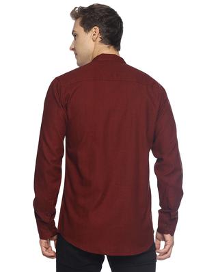 red self design casual shirt - 16721171 - Standard Image - 3