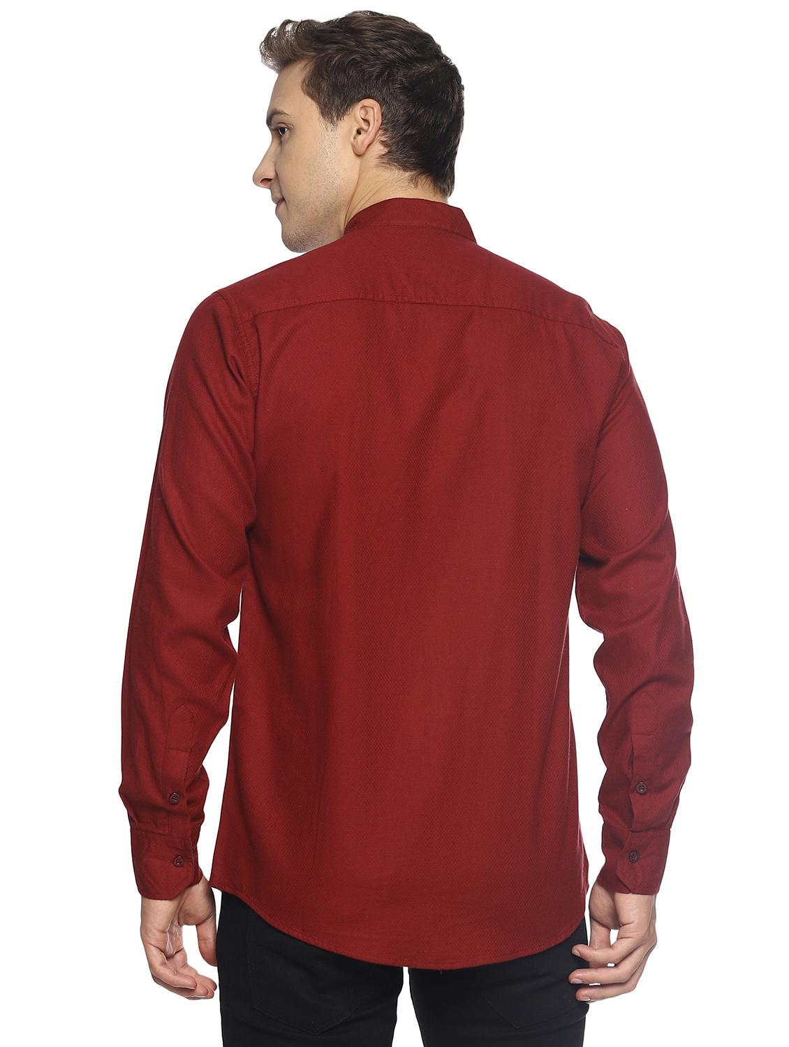 red self design casual shirt - 16721173 - Zoom Image - 3