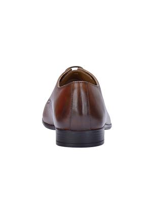 tan leather lace-up derbys - 16721221 - Standard Image - 3