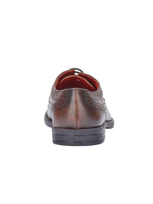 brown leather lace-up derbys - 16721223 - Standard Image - 3