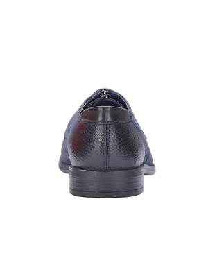 navy leather lace-up derbys - 16721224 - Standard Image - 3
