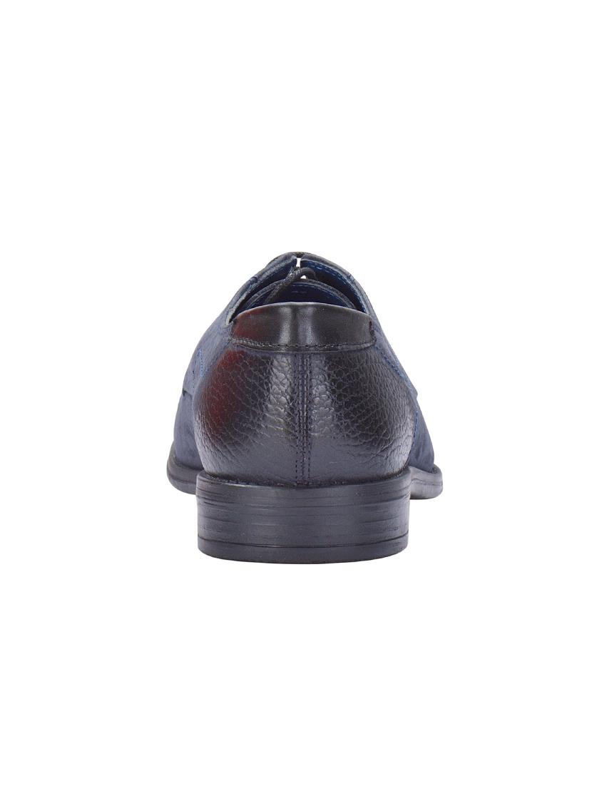 navy leather lace-up derbys - 16721224 - Zoom Image - 3