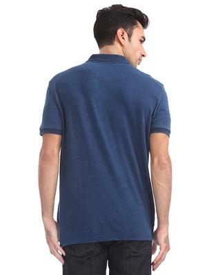 blue solid t-shirt - 16721351 - Standard Image - 3