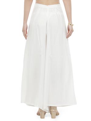 white solid sharara - 16721505 - Standard Image - 3