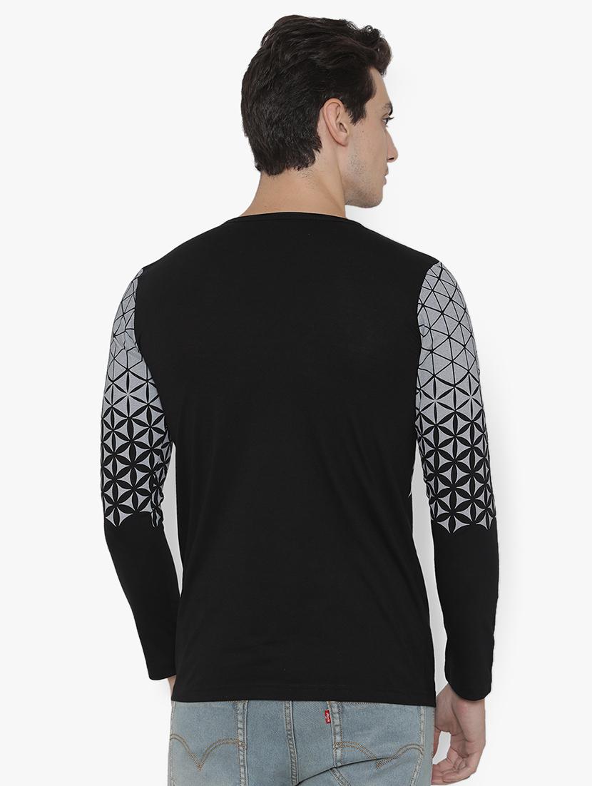 black printed t-shirt - 16721591 - Zoom Image - 3
