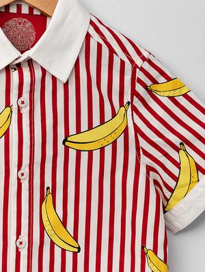 red cotton shirt - 16721756 - Standard Image - 3