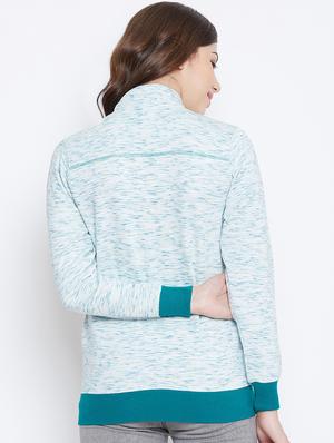mandarin neck melange jacket - 16721864 - Standard Image - 3