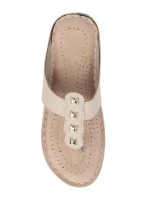beige toe separator sandals - 16722871 - Standard Image - 3