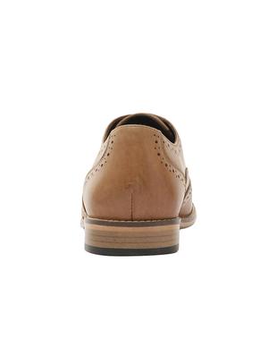 tan leather lace-up brouges - 16722998 - Standard Image - 3