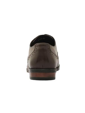 brown leather lace-up brouges - 16722999 - Standard Image - 3