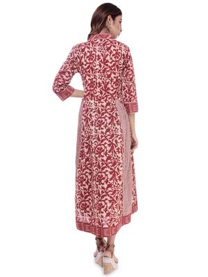 batik a-line ethnic dress - 16723107 - Standard Image - 3