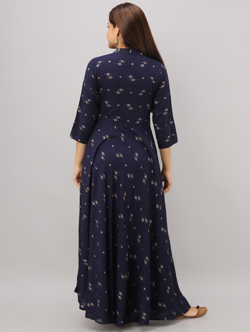 printed anarkali ethnic dress - 16723123 - Zoom Image - 3