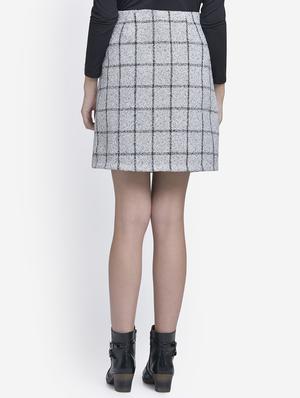 high rise a-line wool skirt - 16724657 - Standard Image - 3