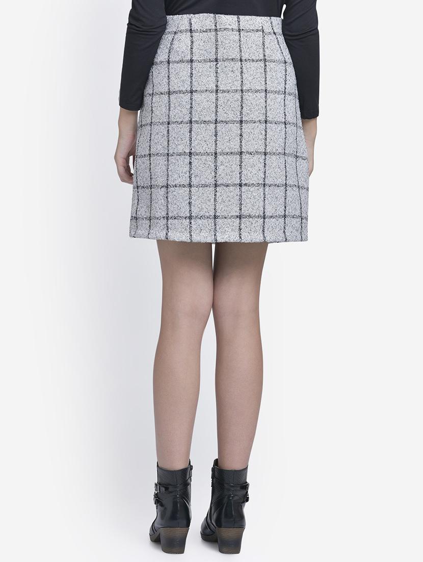 high rise a-line wool skirt - 16724657 - Zoom Image - 3