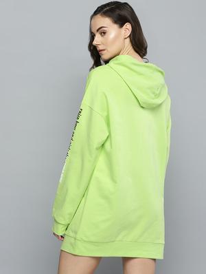 hooded neck solid shift dress - 16724827 - Standard Image - 3