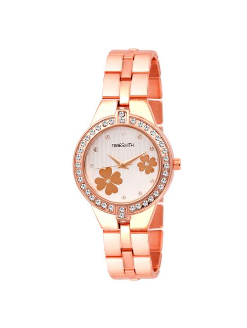 timesmith white dial gold stainless steel strap analog watch for women tsc-052ktd1 - 16724973 - Very Small Image - 1