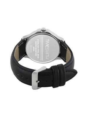 timesmith white dial black leather analog watch for men tsc-026ktd1 - 16725160 - Standard Image - 3