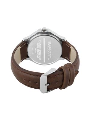 timesmith white dial black leather analog watch for men tsc-029ktd1 - 16725163 - Standard Image - 3