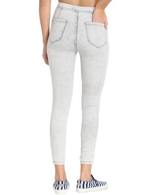 high rise stone washed jeans - 16725692 - Standard Image - 3