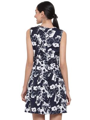 round neck floral skater dress - 16725869 - Standard Image - 3